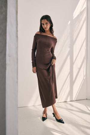 Berkely Burgundy Knit Dress