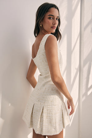 Danni Tweed White Dress