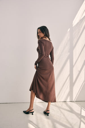 Berkely Burgundy Knit Dress