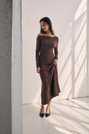 Berkely Burgundy Knit Dress