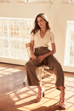 Carla Khaki Wear Two Ways Pants